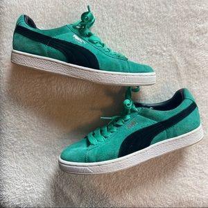 RARE Puma Suedes in Teal